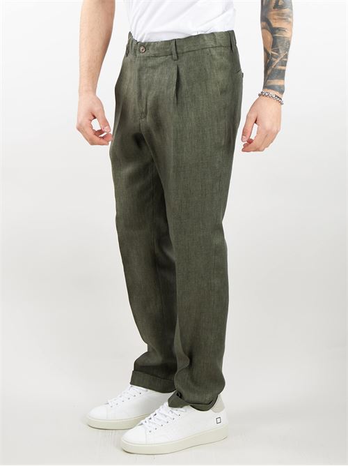 Linen Isolas trousers with elastic waistband Quattro Decimi QUATTRO DECIMI | Pants | ISOLAS32411872